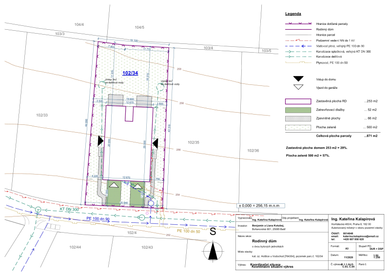 Prodej pozemku, 867 m&#178;, Hoštice u Vodochod
