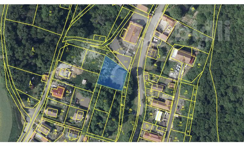 Prodej stavebního pozemku 771m2, Opárno, Velemín