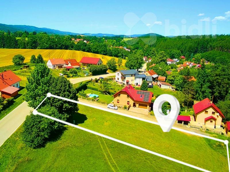 Prodej stavebního pozemku, 1494 m2, Holubov, okr. Český Krumlov