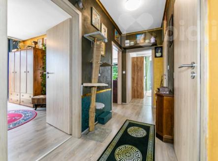 Prodej moderního družstevního bytu 3+kk (62 m2) s předzahrádkou, garážovým stáním a komorou