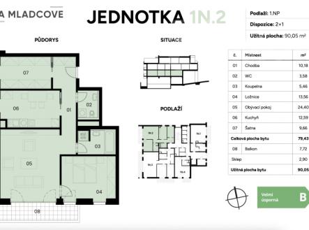 Prodej bytu, 2+1, 90 m²