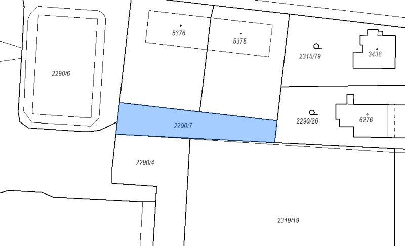 Prodej 1/2 zahrady v Pardubicích, 394m2