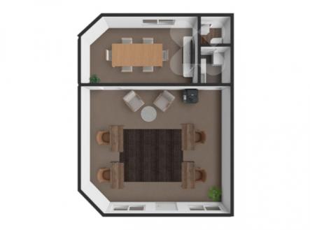 Pronájem kanceláře, 54 m²