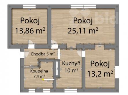 Nádherný byt 3+1 83 m2 se soukromou zahradou 69m2