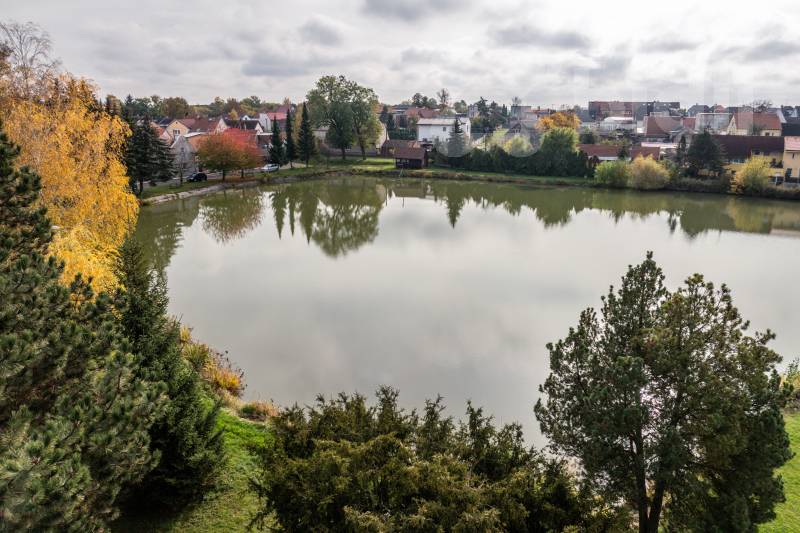 rybník v obci