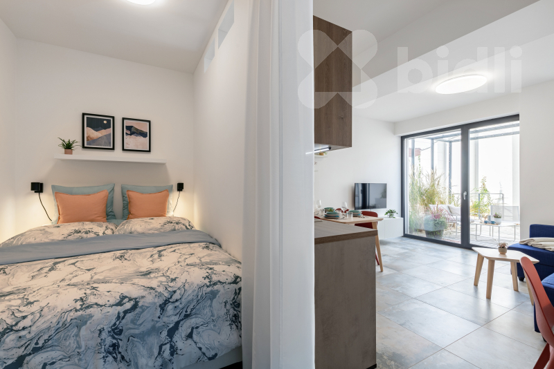 Prodej bytu 1+kk se zahrádkou