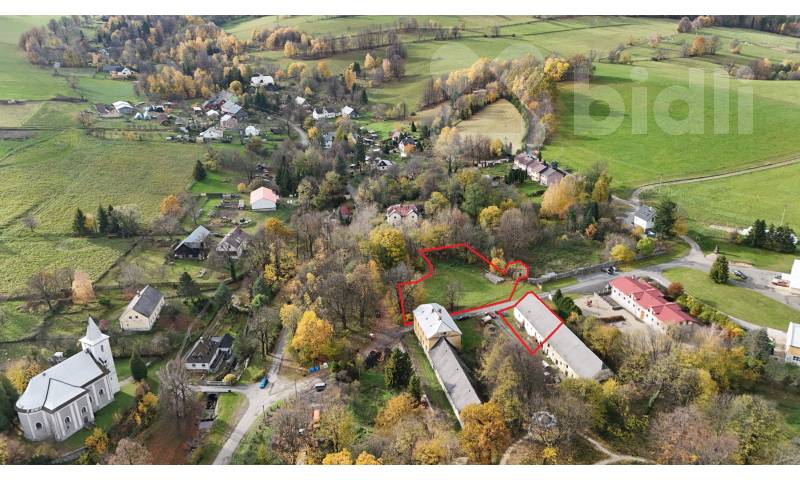 Prodej pozemku 2288m2 a stavby 190m2. Jeseník-Ondřejovice