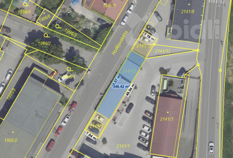 Prodej pozemku o velikosti 480 m2, ul. Hodějovského, Benešov