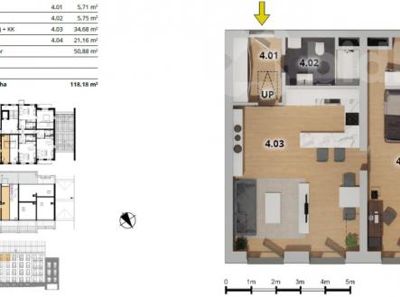 Prostorný byt 2+kk v Českém Brodě v družstevním vlastnictví