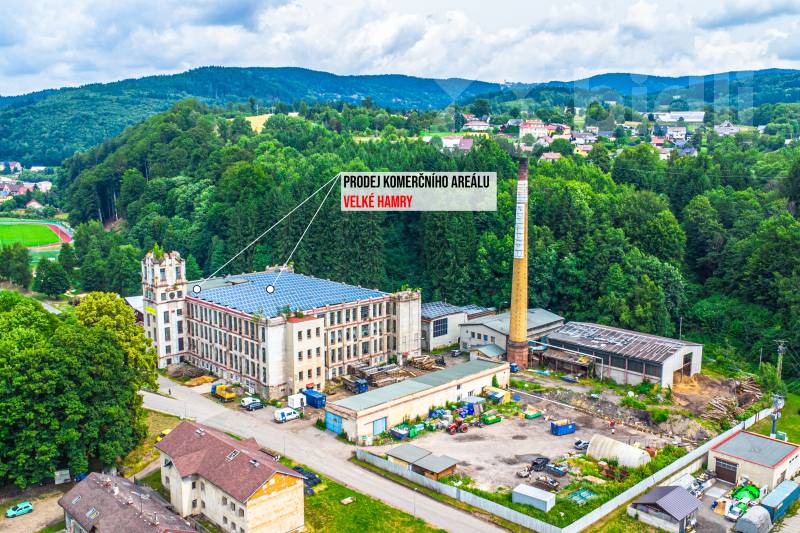 Průmyslový areál Velké Hamry - 11 000 m2 užitné plochy