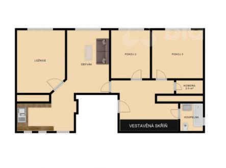 Prodej bytu, 4+1, 84 m²