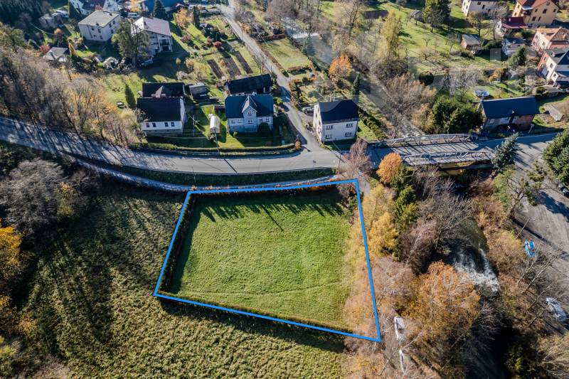 Prodej, stavební pozemek, 1305 m2, Bystřice