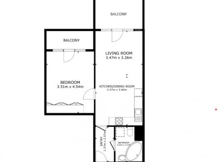 Prodej bytu, 2+kk, 53 m²