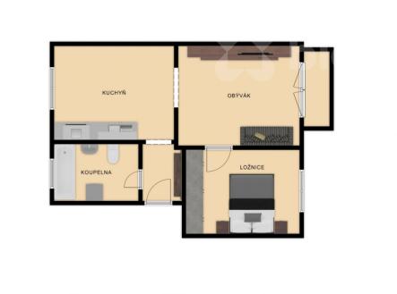 Prodej bytu, 2+1, 50 m²