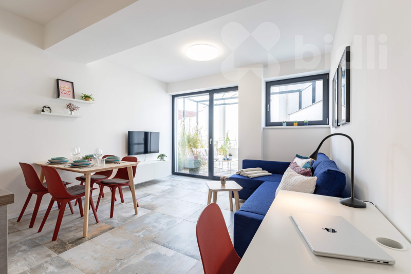 Prodej bytu 1+kk se zahrádkou