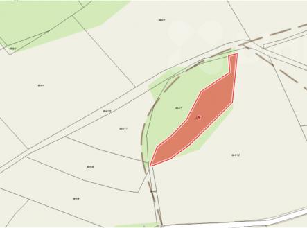 Prodej pozemku, les, 2 572 m²
