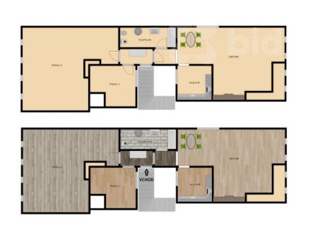 Pronájem bytu, 3+1, 125 m²