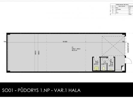 Pronájem komerčního objektu, sklad, 103 m²