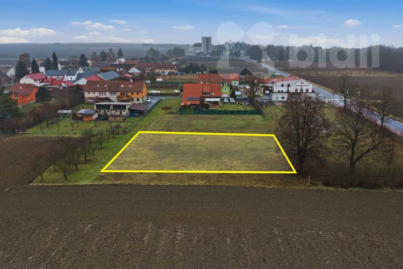 Prodej stavebního pozemku, 1345m2, Nová Dědina u Uničova