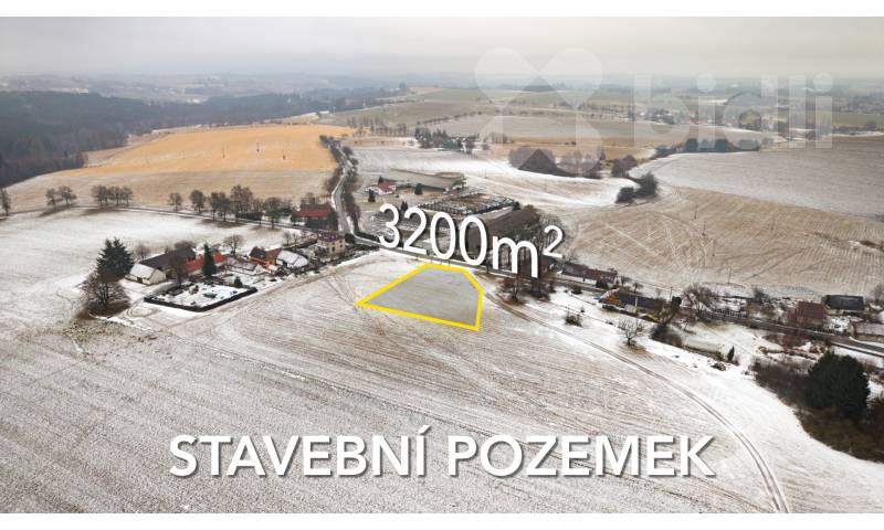 Prodej velkorysého stavebního pozemku 3 200 m2, Domamyšl