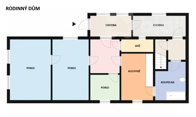 Prodej rodinného domu 80m2 s velkým dvorem  - Peč-Lidéřovice