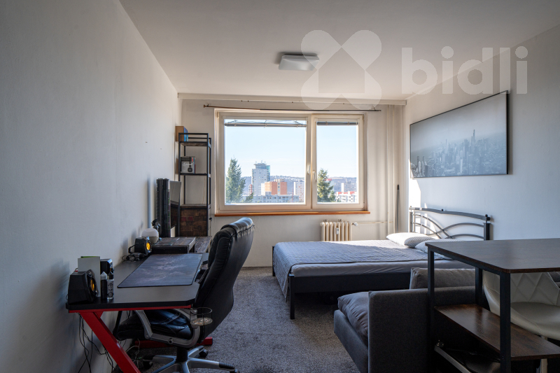 Pronájem slunného bytu 1+kk v Pirinské ulici, Praha 4 Modřany