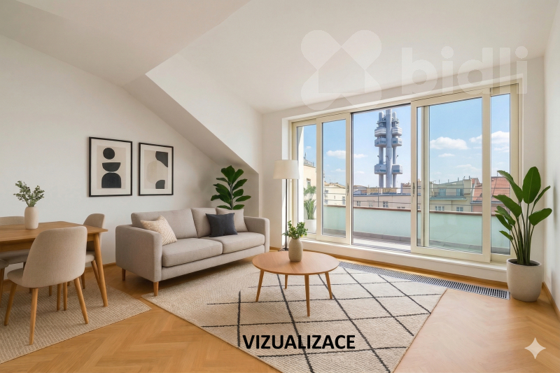 Bytu 2+kk 63 m2 -IHNED K NASTĚHOVÁNÍ, Bořivojova, Praha - Žižkov