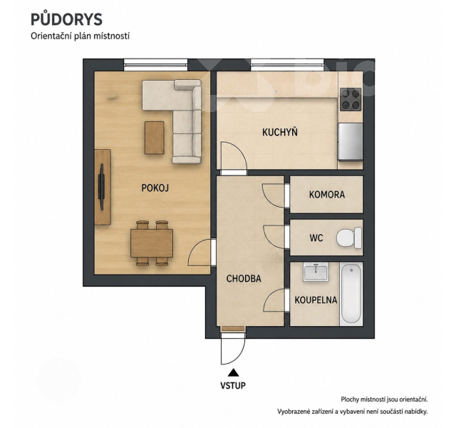 Prodej bytu 1+1, 42 m2; OV, sklep, po rekonstrukci, Praha - Vršovice