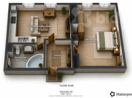 Prodej bytu, 1+1, 50 m²