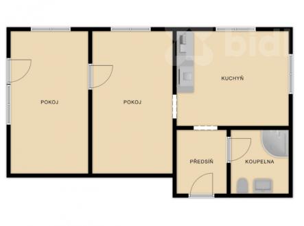 Pronájem bytu, 2+1, 65 m²