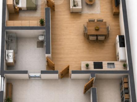 Prodej bytu, 2+kk, 53 m²