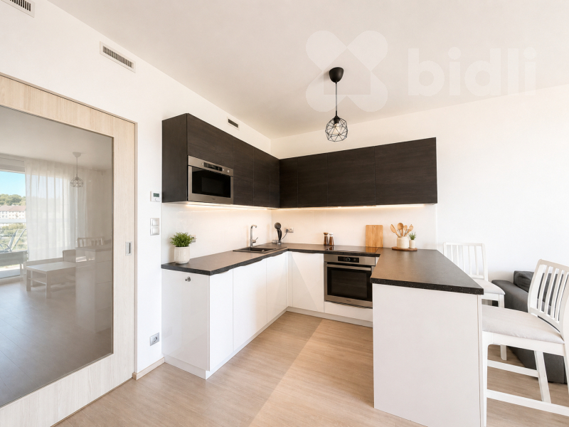Pronájem bytu 2+kk, 50 m2 + terasa 11 m2, Praha 8 - Libeň, Harfa Design Residence
