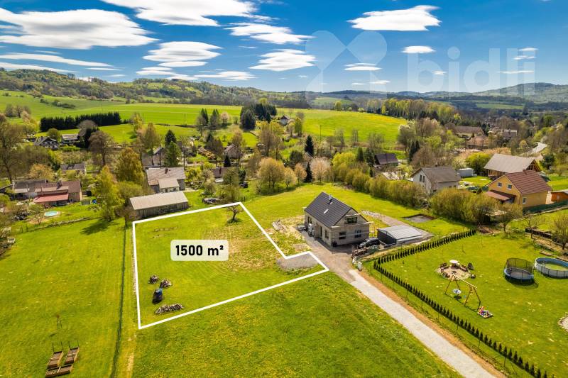 Prodej pozemku pro stavbu rodinného domu 1500 m2, Horní Habartice