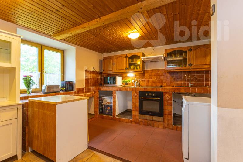 Prodej vesnického statku se dvěma domy 840 m2, pozemek 2253 m2,Byňov u Nových Hradů