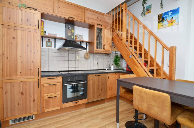 Mezonetový byt 2+kk/T, 74 m2, OV, Rudná