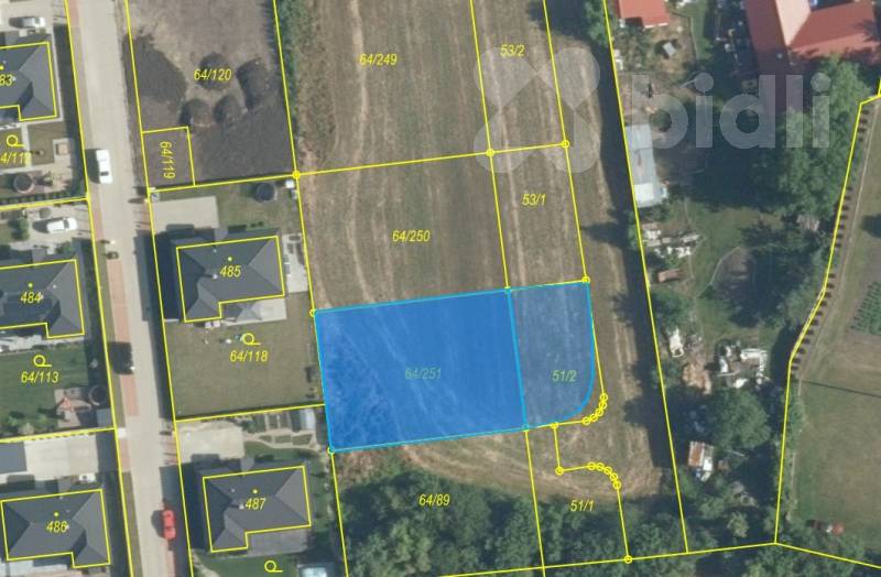 Prodej stavebního pozemku v nové lokalitě Úžice - 872m2