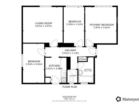 Prodej bytu, 4+1, 86 m²