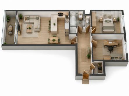 Prodej bytu, 3+kk, 88 m²