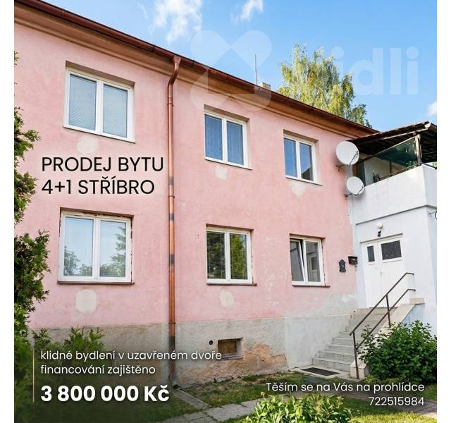 Prodej prostorného bytu 4+1 88m2 Stříbro