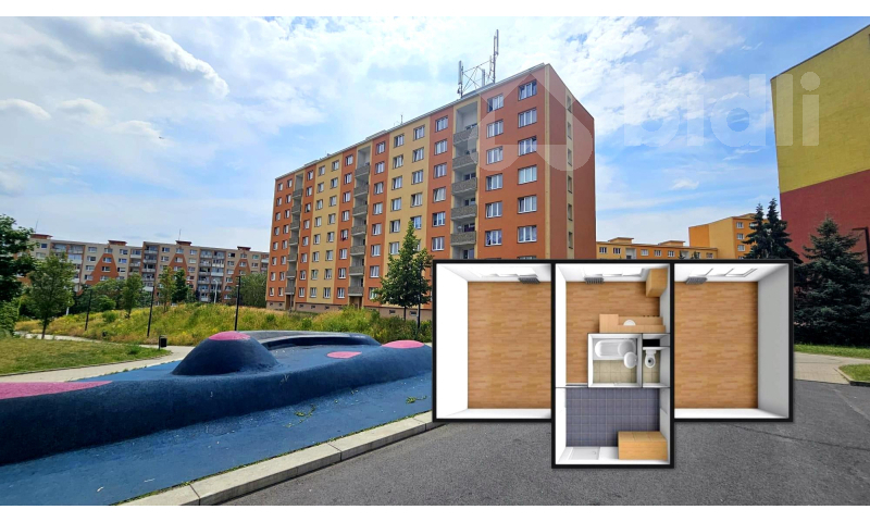 Prodej bytu 2+1, OV, Borová, Chomutov