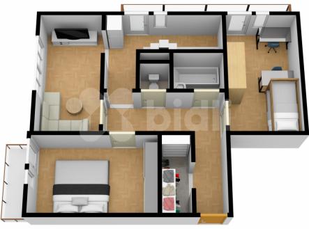 Pronájem bytu, 3+1, 70 m²
