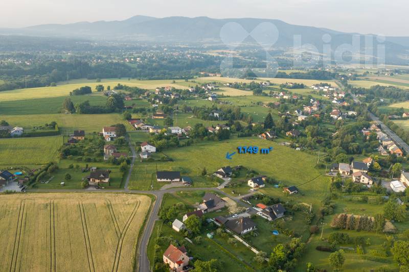 Prodej, stavební pozemek, 1149 m2, Ropice