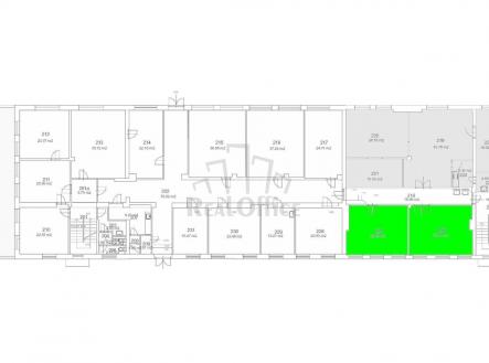 Pronájem - kanceláře, 59 m²