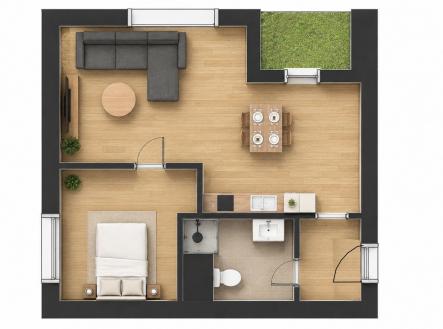 Prodej bytu, 2+kk, 51 m²