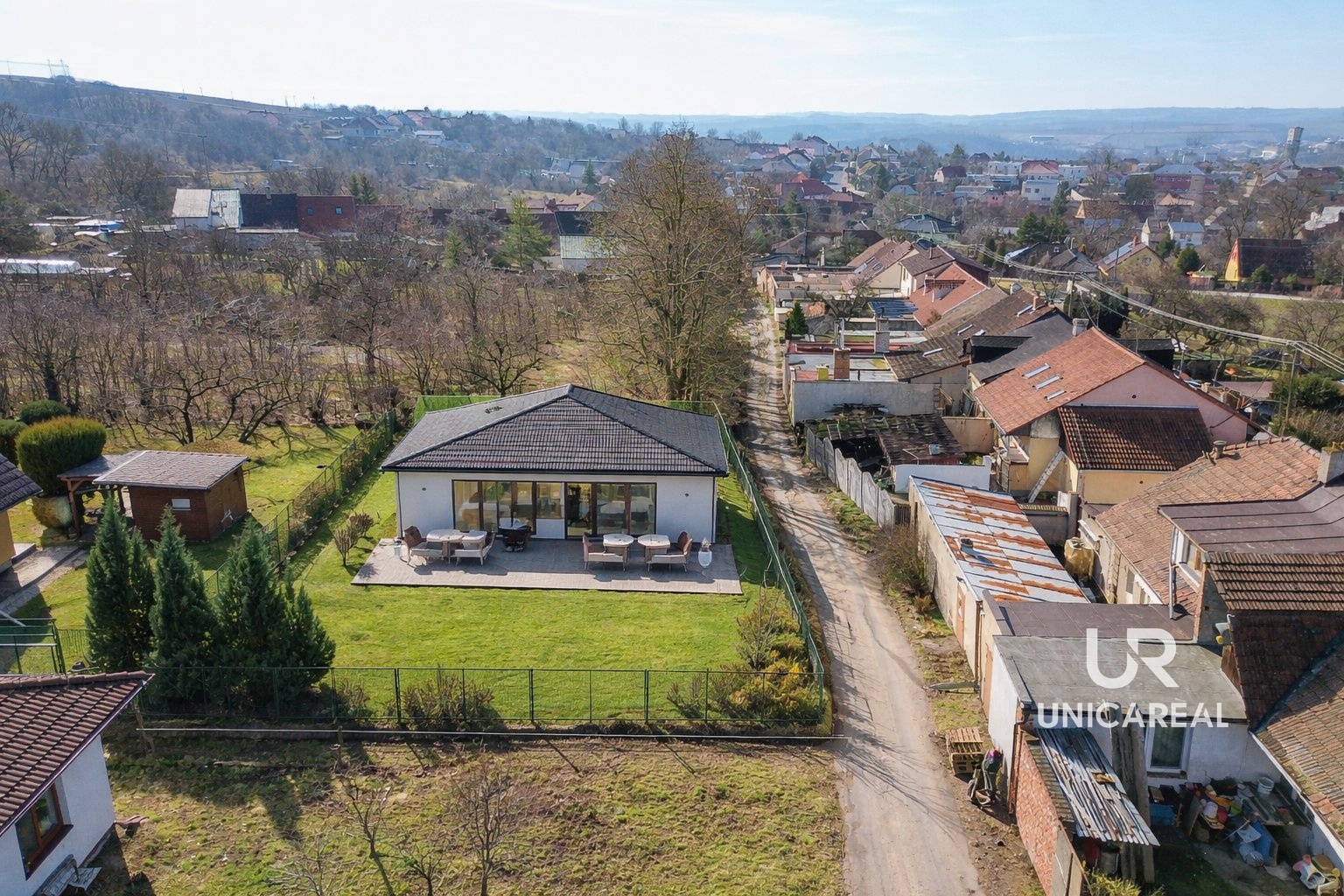 Orientační vizualizace stavby na pozemku