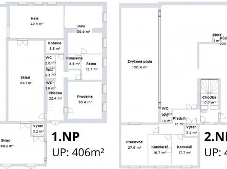 Prodej komerčního objektu, výroba, 834 m²