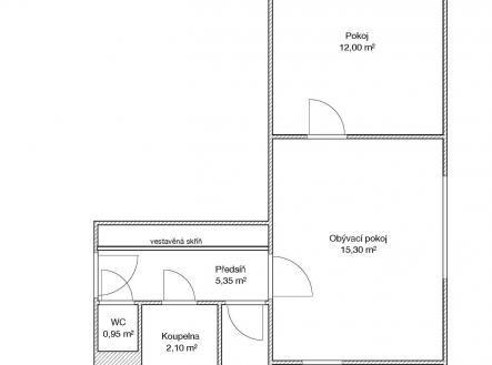 Prodej bytu, 3+1, 55 m²