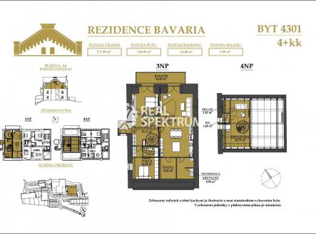 Prodej bytu, 4+kk, 163 m²