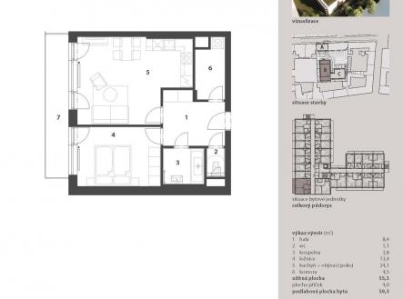 Prodej bytu, 2+kk, 68 m²
