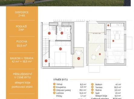 Prodej bytu, 2+kk, 66 m²